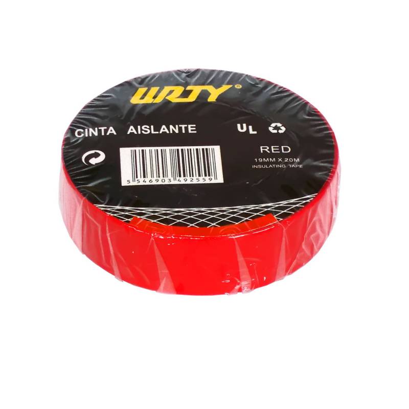 Insulation tape 19 mm x 20 m Red