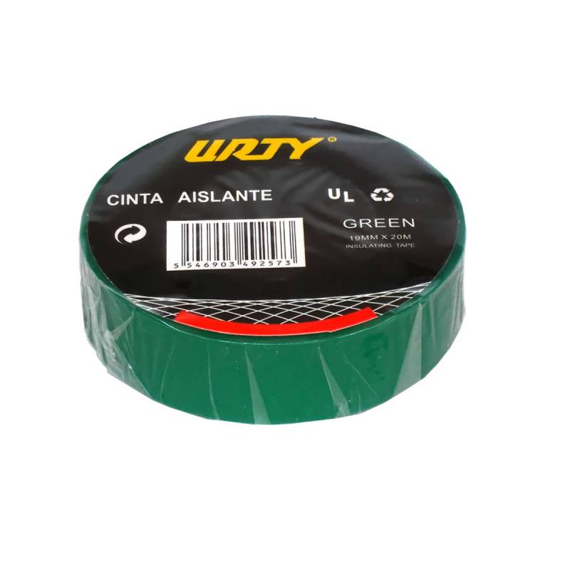 Insulation tape 19 mm x 20 m Green